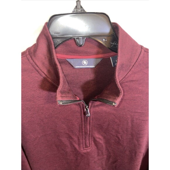 Hart Schaffner Marx Men’s LS Golf Sweat Shirt Size Large Burgundy Athleisure - Picture 3 of 12